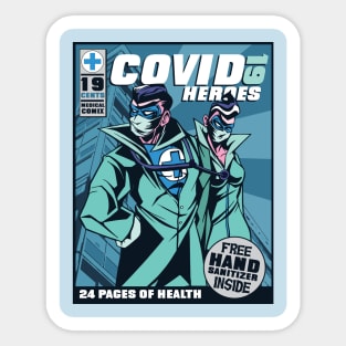 Covid 19 Comic Sticker